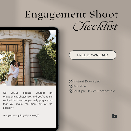 Free Engagement Shoot Checklist